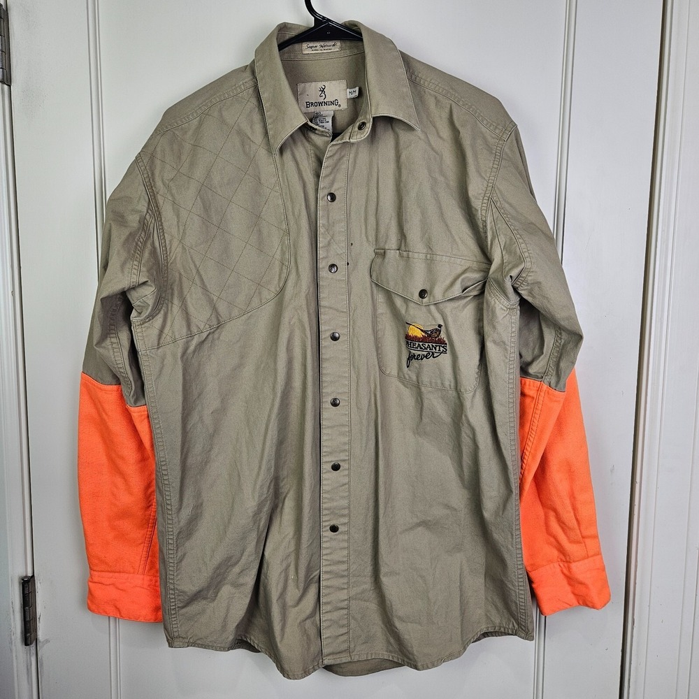 Browning Super Naturals Long Sleeve Button Down Shooting Hunting Shirt Size: M